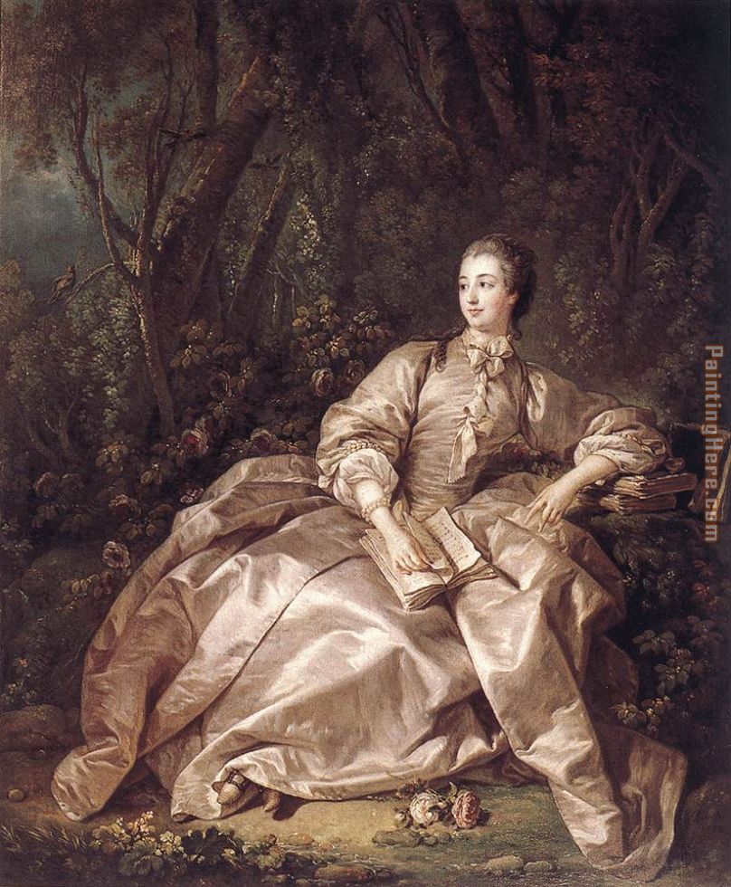 Madame de Pompadour painting - Francois Boucher Madame de Pompadour art painting